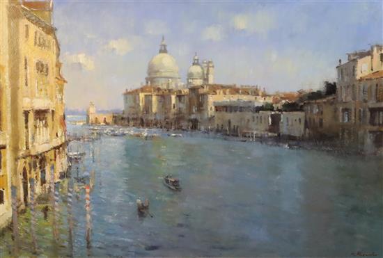 § Matthew Alexander (b. 1953) The Grand Canal, Venice 23.5 x 35.5in.